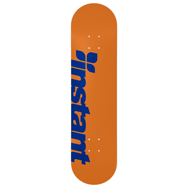 【instant】25SU LOGO DECK orange/blue 8.125インチ インスタント スケートボード スケボー デッキ SKATEBOARD DECK