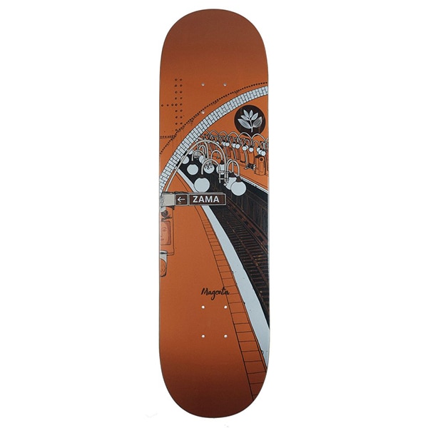 HAMAGUCHI ダルマデザイン スケートボードデッキ MAGENTA】Shogo Zama METRO 8.25インチ マジェンタ スケートボード