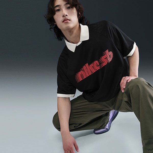 NIKE SB】JACQUARD SKATEBOARD JERSEY カラー：black/sail HV4458-010