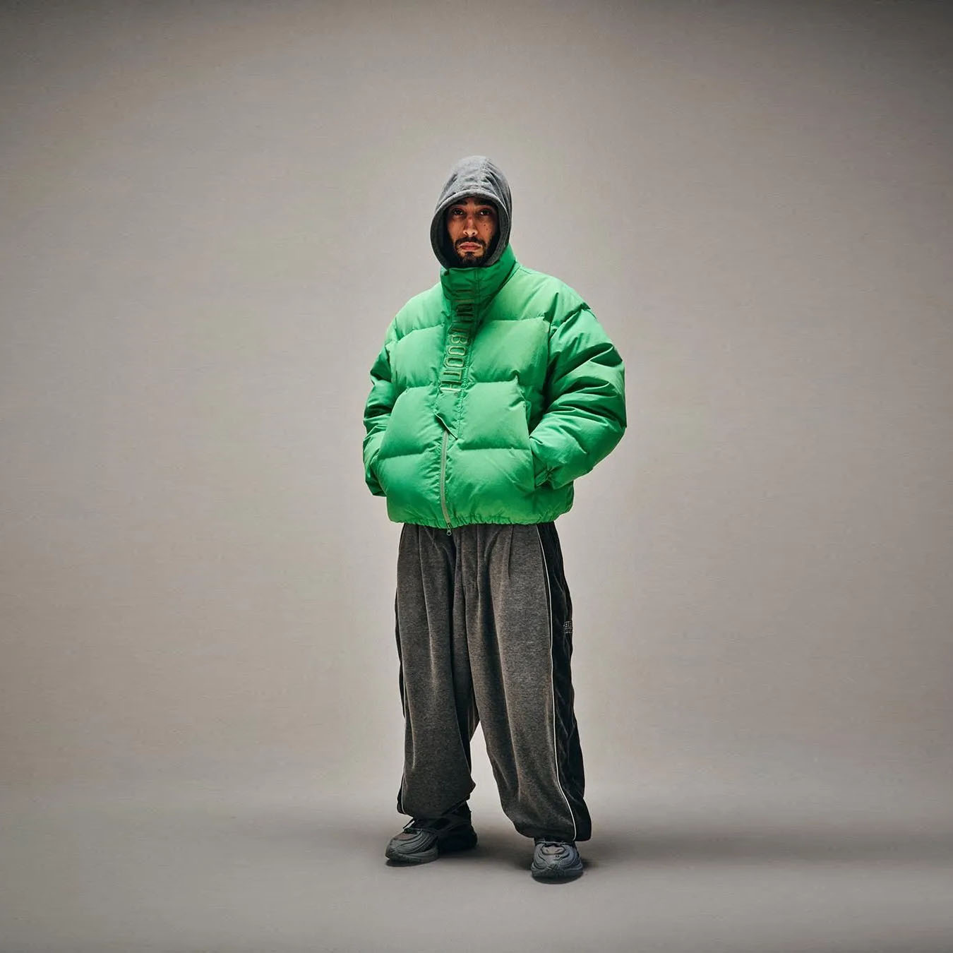 TIGHTBOOTH】PLAC DOWN JKT カラー：light green タイトブース