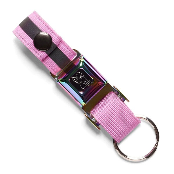 【CHROME】MINI BUCKLE KEY CHAIN カラー:rainbow reflective クローム キーホルダー 小物 スケートボード スケボー SKATEBOARD