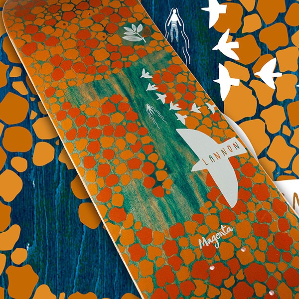 GODDESS スケッグアイランド１９７９年位 レアボード５.1f 手渡し限定 MAGENTA】Jimmy Lannon SPRINGWATER 8.125インチ マジェンタ スケート