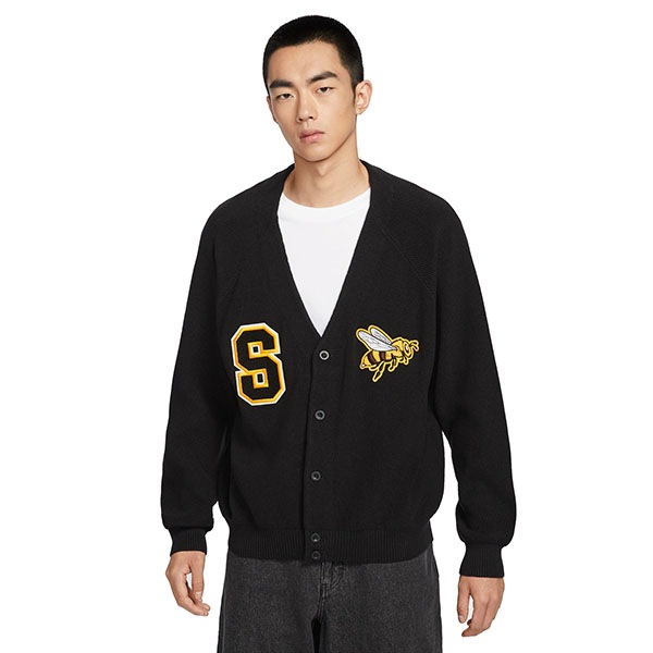 【NIKE SB】SKATE COLLEGIAL CARDIGAN カラー:black HV0259-010 ナイキ エスビー カーディガン スケートボード スケボー SKATEBOARD