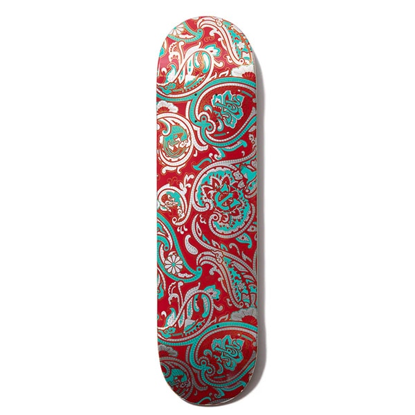 Evisen】PAISLEY RED TURQUOISE 7.8インチ エビセン スケートボード