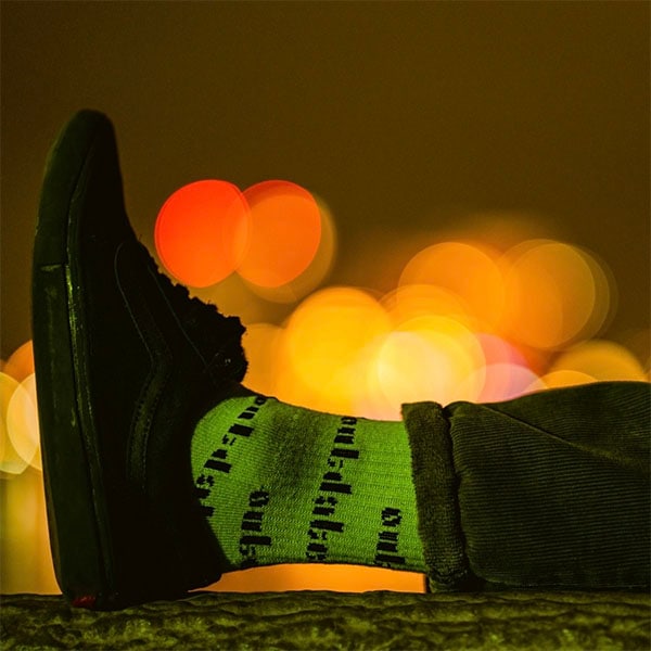 【OUT DATED】LOGO SOCKS white アウトデイテッド ソックス 靴下 スケートボード GRIPTAPE SKATEBOARD
