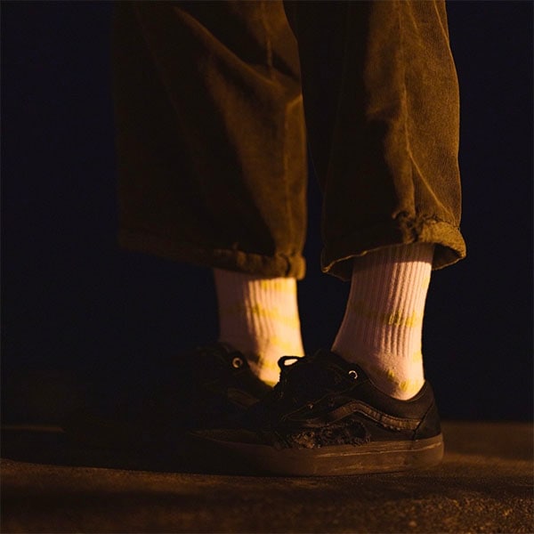 【OUT DATED】LOGO SOCKS white アウトデイテッド ソックス 靴下 スケートボード GRIPTAPE SKATEBOARD