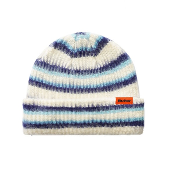 【BUTTER GOODS】SWIPE BEANIE cream バターグッズビーニー ニット帽 スケートボード スケボー SKATEBOARD