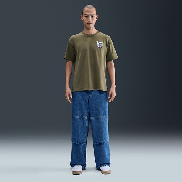 【NIKE SB】MAX90 SKATE S/S TEE カラー:medium olive HV2189-222 ナイキ エスビー Tーシャツ 半袖 スケートボード スケボー SKATEBOARD