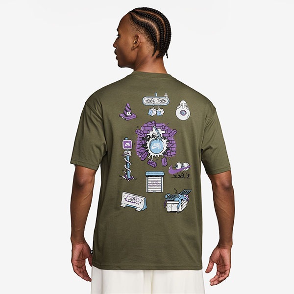 【NIKE SB】MAX90 SKATE S/S TEE カラー:medium olive HV2189-222 ナイキ エスビー Tーシャツ 半袖 スケートボード スケボー SKATEBOARD