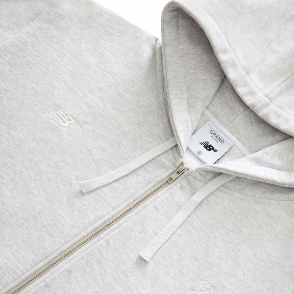 【NEW BALANCE NUMERIC×GRAND COLLECTION】HEAVYWEIGHT FULL ZIP HOODIE heather ニューバランス ヌメリック グランド スケートボード スケボー SKATEBOARD
