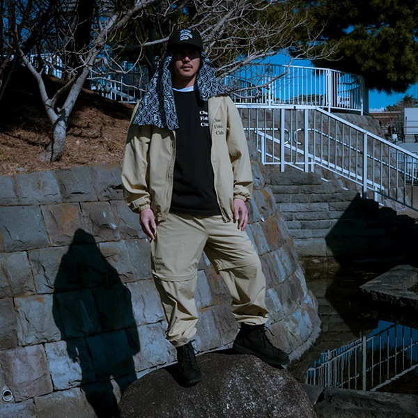 【Chaos Fishing Club】LOGO TRACK JACKET black カオスフィッシングクラブ ジャケット スケートボード スケボー SKATEBOARD