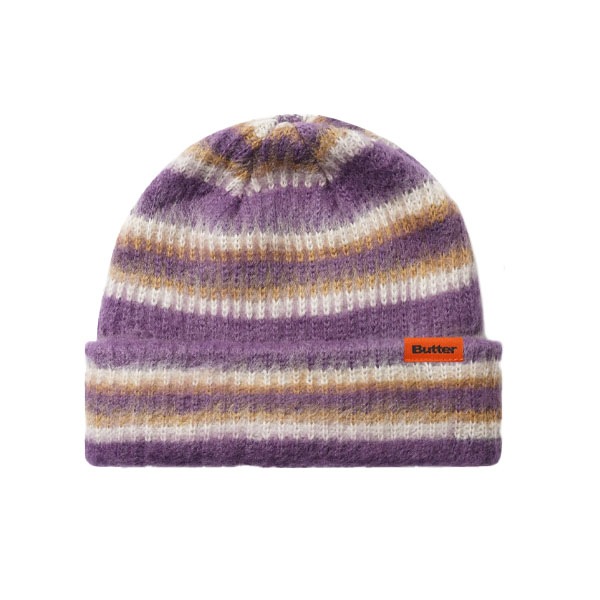 【BUTTER GOODS】SWIPE BEANIE purple バターグッズビーニー ニット帽 スケートボード スケボー SKATEBOARD