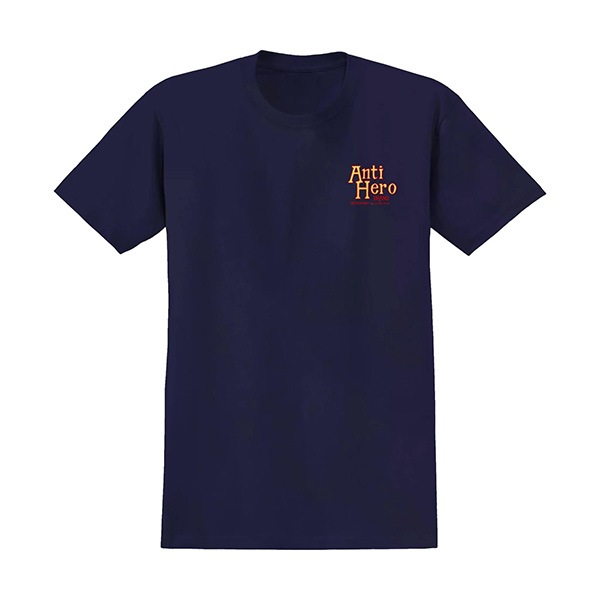 【専用出品】 HENXXI HERO(ヘンタイヒーロー)スケートボード&Tシャツ ANTI HERO】HOMERS TEE navy アンチヒーロー Tシャツ スケートボード