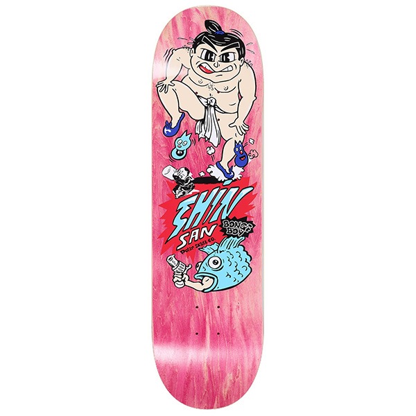 ステッカー付きスケートボードデッキ POLAR】Shin Sanbongi BONGI BOY PINK 8.5インチ ポーラー スケート