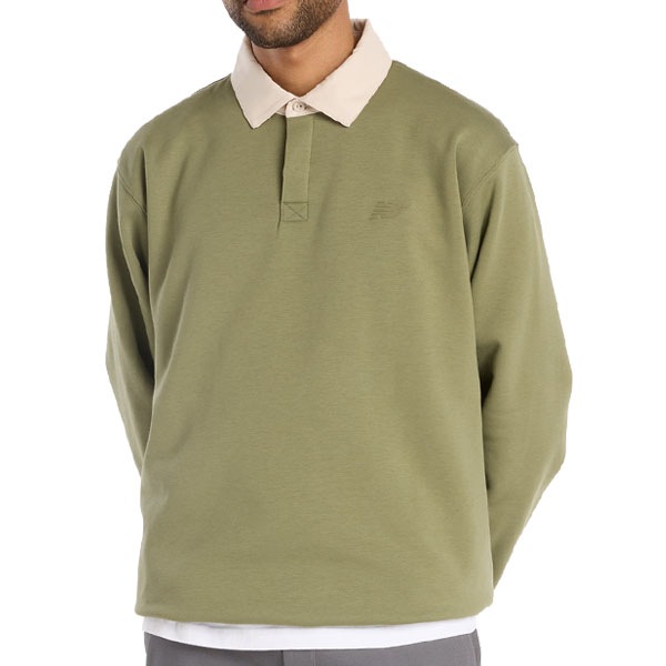 【NEW BALANCE NUMERIC】NB NUMERIC ADVANCED RUGBY SHIRTS MT53703 カラー：dark olive (DEK)　ニューバランス ヌメリック ラグビーシャツ スケートボード スケボー SKATEBOARD