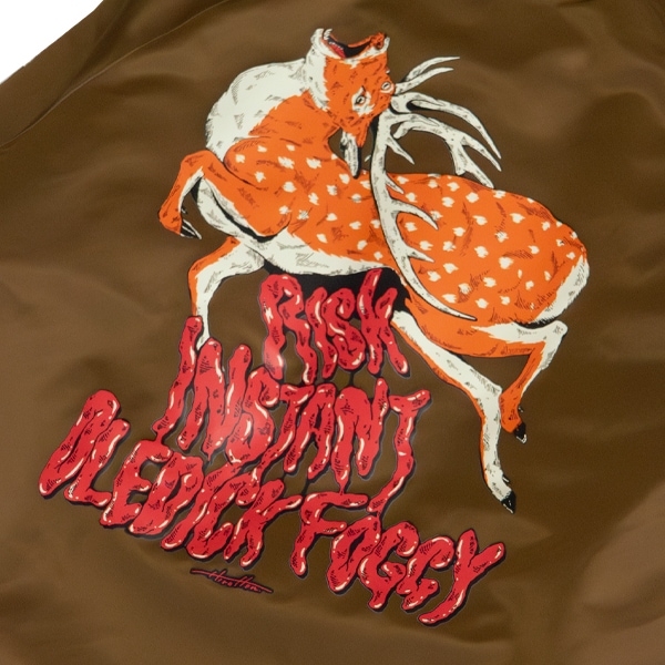 OLEDICKFOGGY×RISK×INSTANT】MOOSE BOA COACH JACKET brown