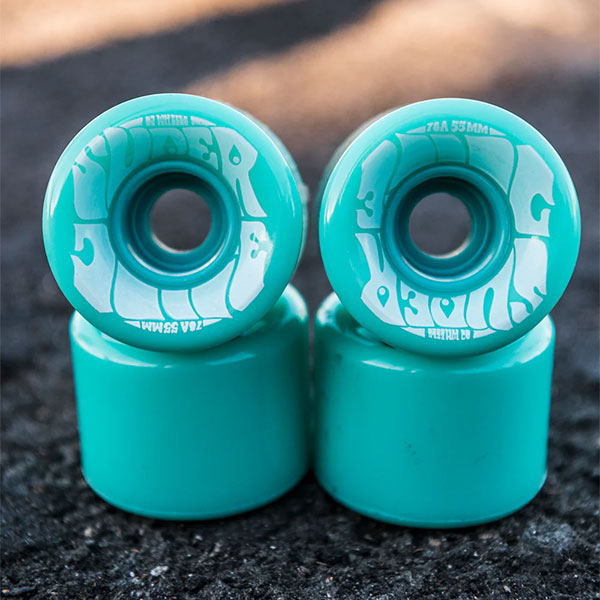 【OJ wheels】MINI SUPER JUICE aqua サイズ：55mm 硬度：78A オージェイ スーパージュース  ウィール クルーズ ソフト  スケートボード スケボー SKATEBOARD