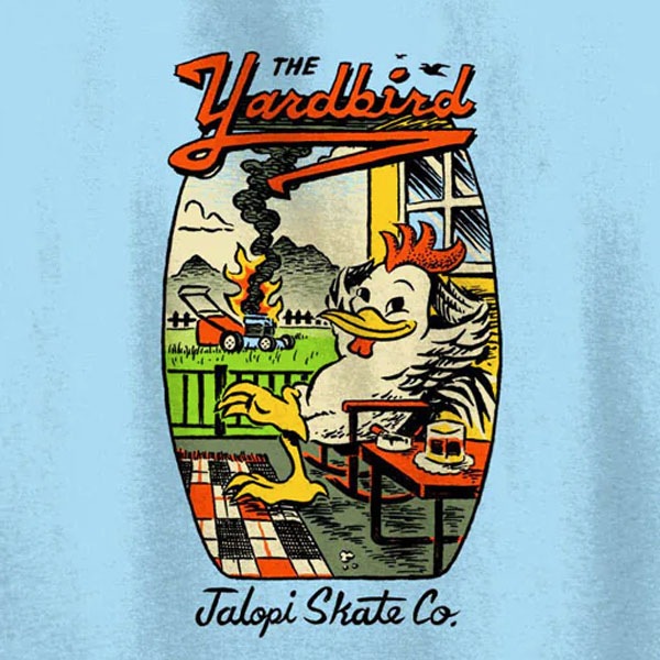 ANTI HERO】JALOPI YARDBIRD TEE heather light blue アンチヒーロー T