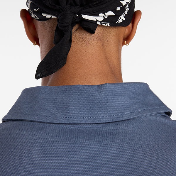 【NEW BALANCE NUMERIC】NB NUMERIC BUTTON UP SHIRTS MT53701 カラー：vintage indigo (VTI)　ニューバランス ヌメリック シャツ スケートボード スケボー SKATEBOARD