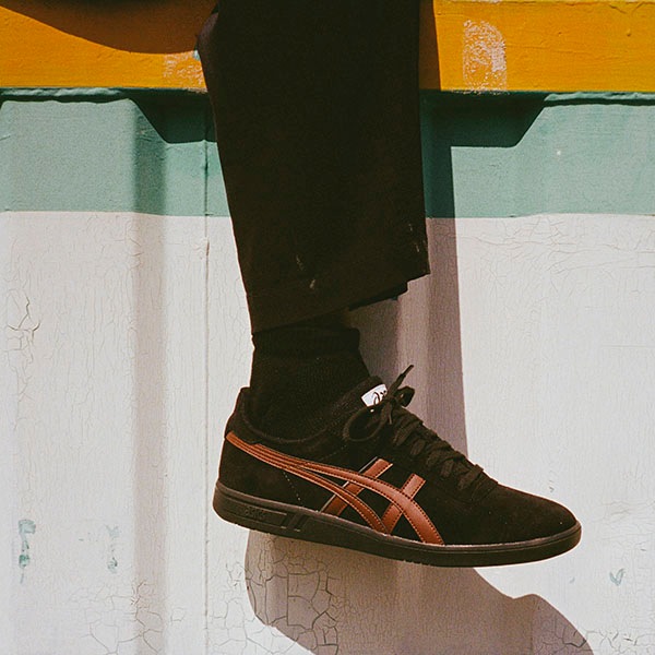 【asics skatebording】 GEL-VICKKA PRO  カラー：black/reddish brown  アシックス スケートボーディング  スケートボード スケボー  シューズ 靴 スニーカー  SKATEBOARD SHOES