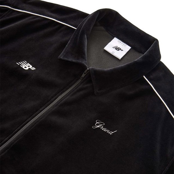 NEW BALANCE NUMERIC×GRAND COLLECTION】 VELOUR TRACK JACKET black