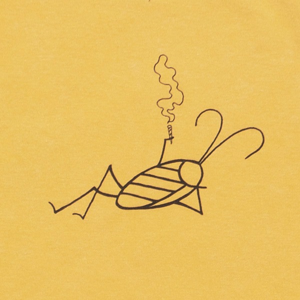 COCKROACH】G BASTER TEE smokey yellow コックローチ Tシャツ