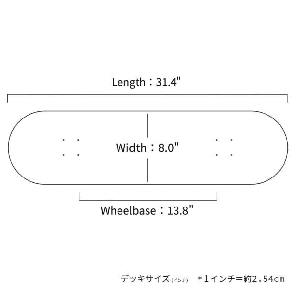 【QUASI】EDGER 8.0インチ　クワジー スケートボード スケボー デッキ SKATEBOARD DECK