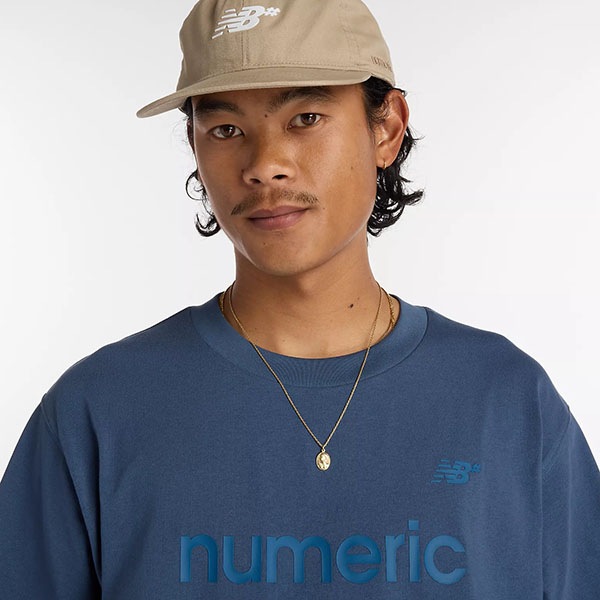 【NEW BALANCE NUMERIC】NB NUMERIC COTTON TEE MT51955 カラー：vintage indigo (VTI)　ニューバランス ヌメリック Tシャツ スケートボード スケボー SKATEBOARD