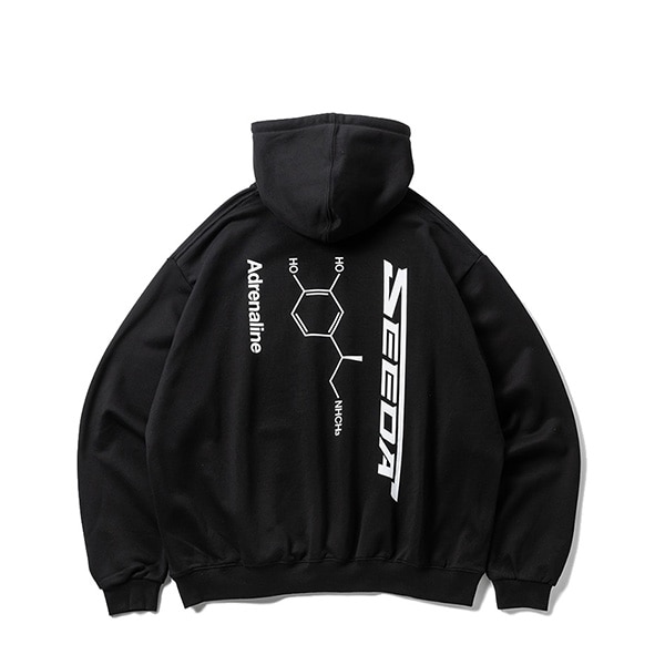 TIGHTBOOTH x SEEDA】ADRENALINE HOODIE black タイトブース パーカー