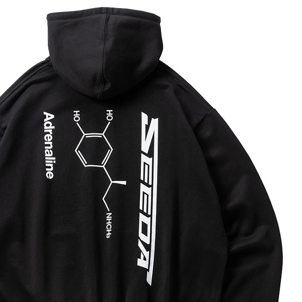 TIGHTBOOTH x SEEDA】ADRENALINE HOODIE black タイトブース パーカー