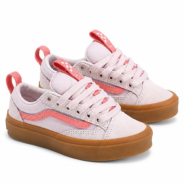 【VANS】KIDS SKATE OLD SKOOL 36+ gum pale petal pink　バンズ シューズ 靴 スニーカー キッズ スケートボード スケボー KIDS  SKATEBOARD SHOES