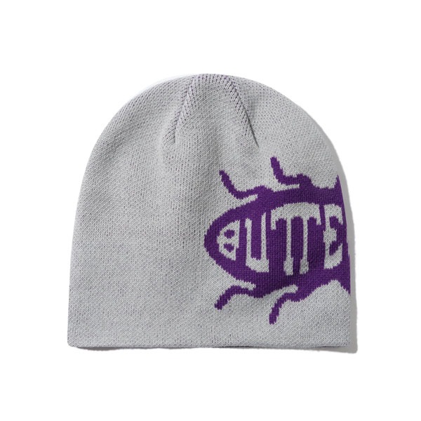 【BUTTER GOODS】ROACH SKULLY BEANIE grey バターグッズビーニー ニット帽 スケートボード スケボー SKATEBOARD