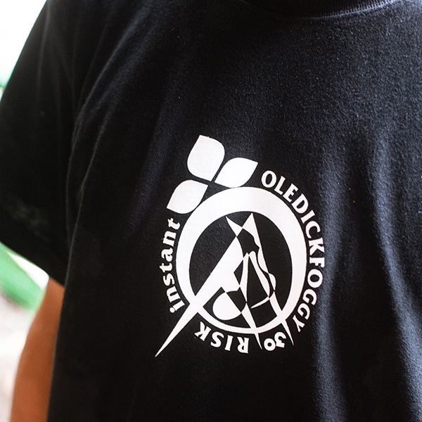 OLEDICKFOGGY×RISK×INSTANT】LOGO TEE black インスタント T