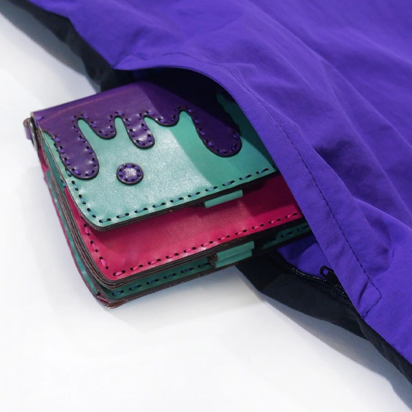 【MAGICAL MOSH MISFITS】 MxMxM ANORAK JKT green×purple マジカルモッシュミスフィッツ ジャケット ハーフジップ SKATEBOARD