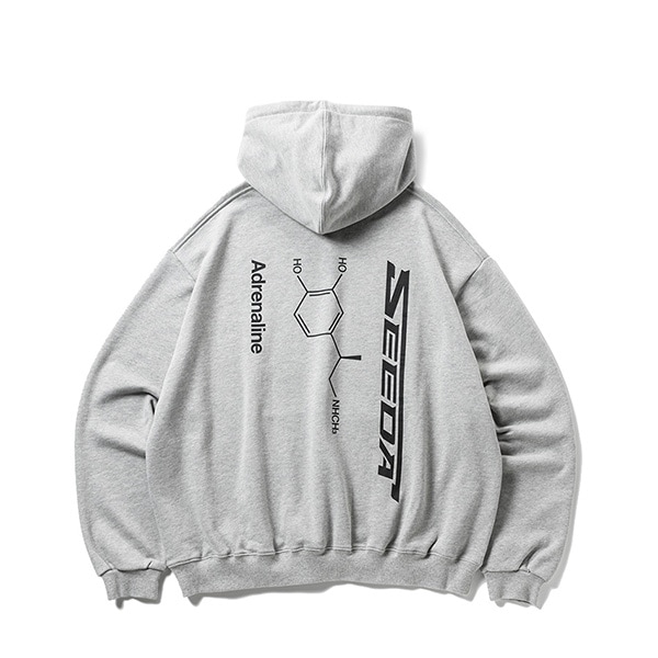 TIGHTBOOTH x SEEDA】ADRENALINE HOODIE grey タイトブース パーカー