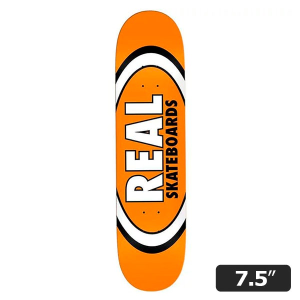 【REAL】TEAM CLASSIC OVALS 7.5インチ リアル スケートボード スケボー デッキ SKATEBOARD DECK