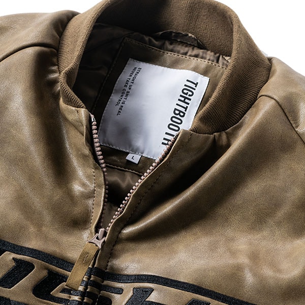 TIGHTBOOTH x SEEDA】ADRENALINE LEATHER DOWN JKT タイトブース