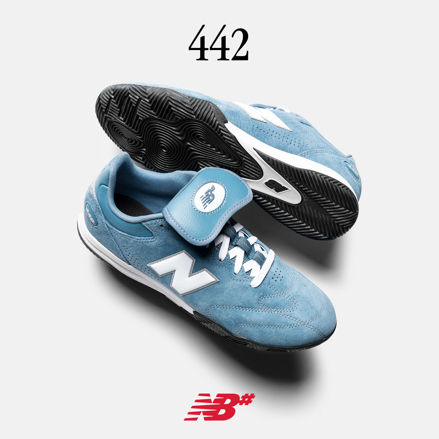 NEW BALANCE NUMERIC】NB Numeric 442 カラー：heron blue with white