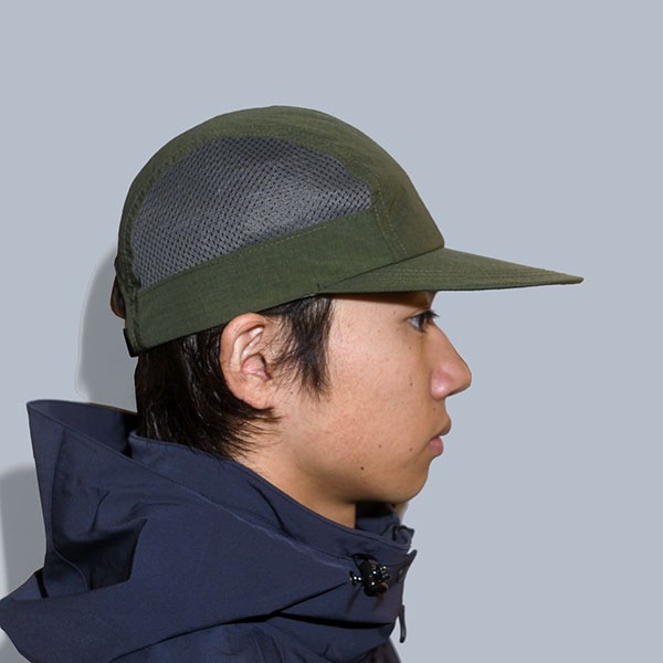 DIASPORA】SIDE MESH LONGBILL CAP moss green ディアスポラ