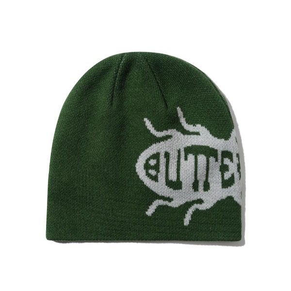 【BUTTER GOODS】ROACH SKULLY BEANIE sage バターグッズビーニー ニット帽 スケートボード スケボー SKATEBOARD