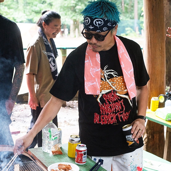 【OLEDICKFOGGY×RISK×INSTANT】MOOSE TEE black インスタント Tシャツ スケートボード スケボー SKATEBOARD