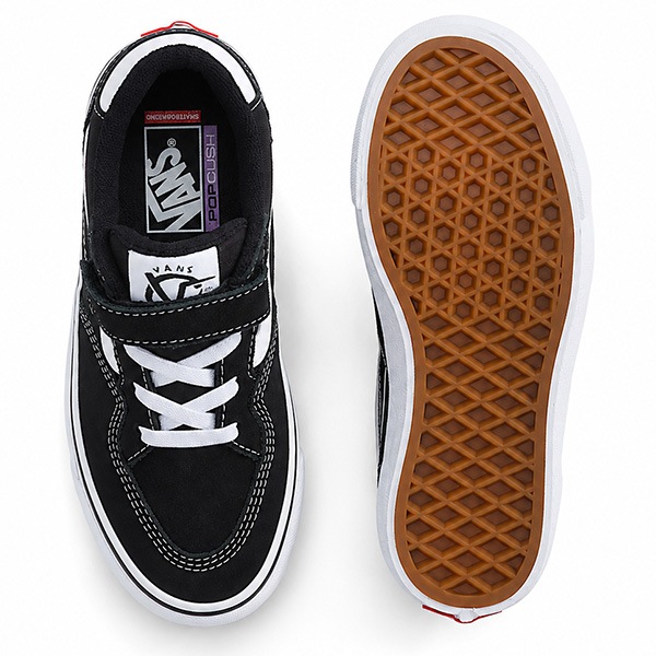 【VANS】KIDS SKATE ROWAN ZORILLA black/white　バンズ シューズ 靴 スニーカー キッズ スケートボード スケボー KIDS  SKATEBOARD SHOES