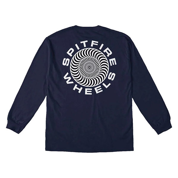 SPITFIRE】CLASSIC '87 SWIRL FILL L/STEE navy スピットファイアー T