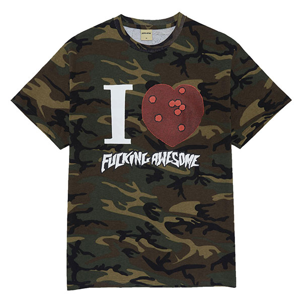 Fucking Awesome スケートボード コンプリート Tツール付き FUCKING AWESOME】 I HEART FA TEE ファッキンオウサム TEE 半袖