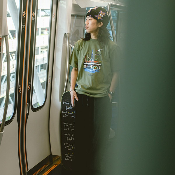 【instant】MAP TEE olive インスタント Tシャツ スケートボード スケボー SKATEBOARD