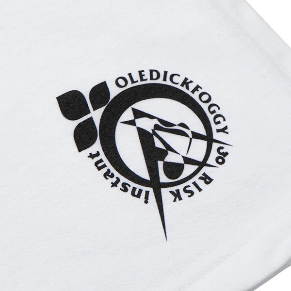【OLEDICKFOGGY×RISK×INSTANT】MOOSE TEE white インスタント Tシャツ スケートボード スケボー SKATEBOARD