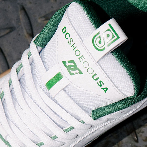 【DC Shoe】 John Shanahan JS2 カラー：white/green/gum (101) 　ディーシー ジョン・シャナハン スケートボード スケボー シューズ 靴 スニーカー SKATEBOARD SHOES