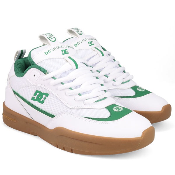 【DC Shoe】 John Shanahan JS2 カラー：white/green/gum (101) 　ディーシー ジョン・シャナハン スケートボード スケボー シューズ 靴 スニーカー SKATEBOARD SHOES