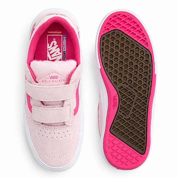 【VANS】KIDS SKATE KYLE WALKER pale petal pink　バンズ シューズ 靴 スニーカー キッズ スケートボード スケボー KIDS  SKATEBOARD SHOES