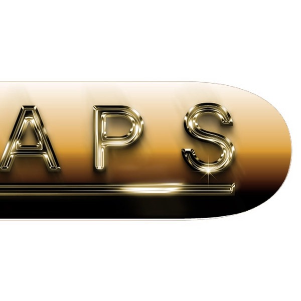【HEAPS】METAL GOLD 8.0インチ　ヒープス スケートボード スケボー デッキ SKATEBOARD DECK